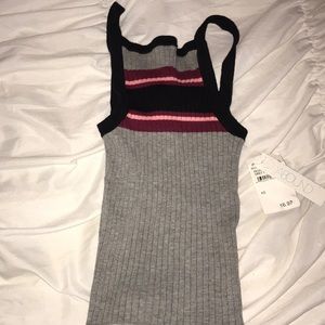 Nordstrom striped halter crop
